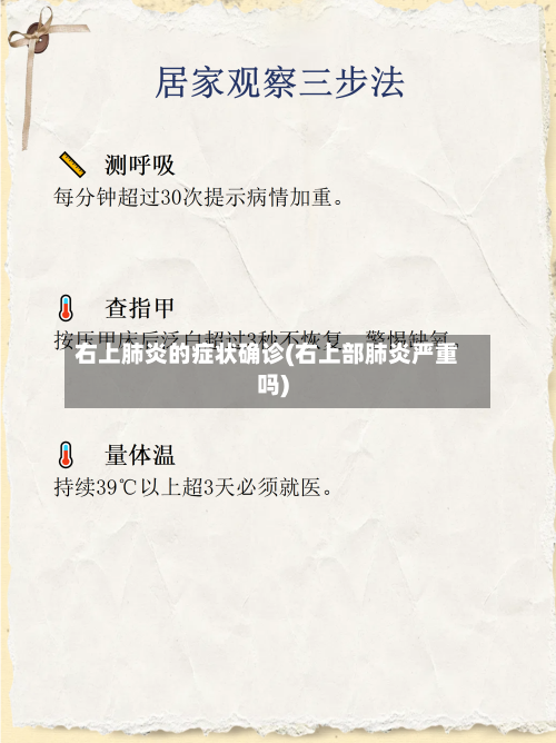 右上肺炎的症状确诊(右上部肺炎严重吗)