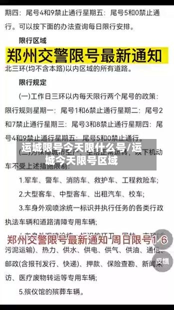运城限号今天限什么号/运城今天限号区域