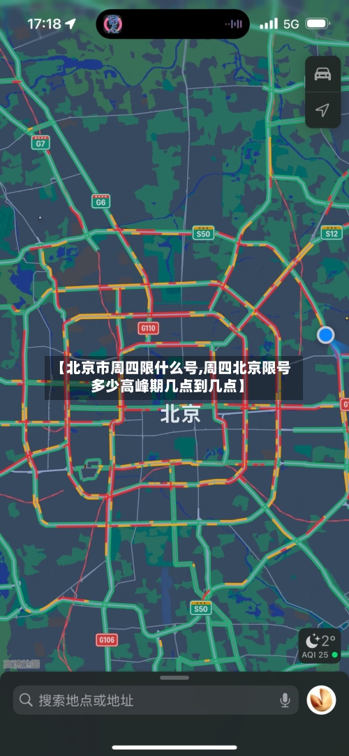 【北京市周四限什么号,周四北京限号多少高峰期几点到几点】