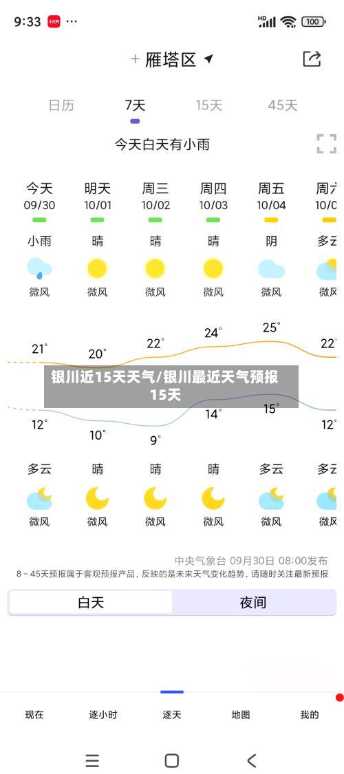银川近15天天气/银川最近天气预报15天