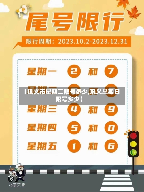 【巩义市星期二限号多少,巩义星期日限号多少】