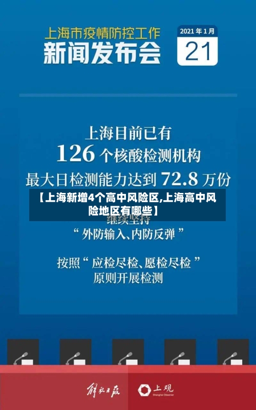【上海新增4个高中风险区,上海高中风险地区有哪些】