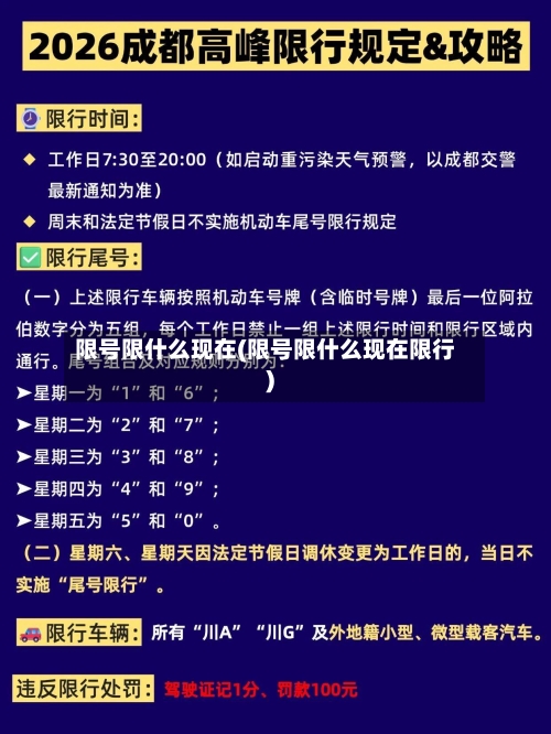 限号限什么现在(限号限什么现在限行)