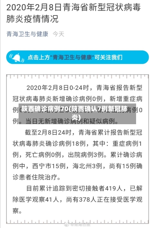 陕西确诊病例70(陕西确认7例新冠肺炎)