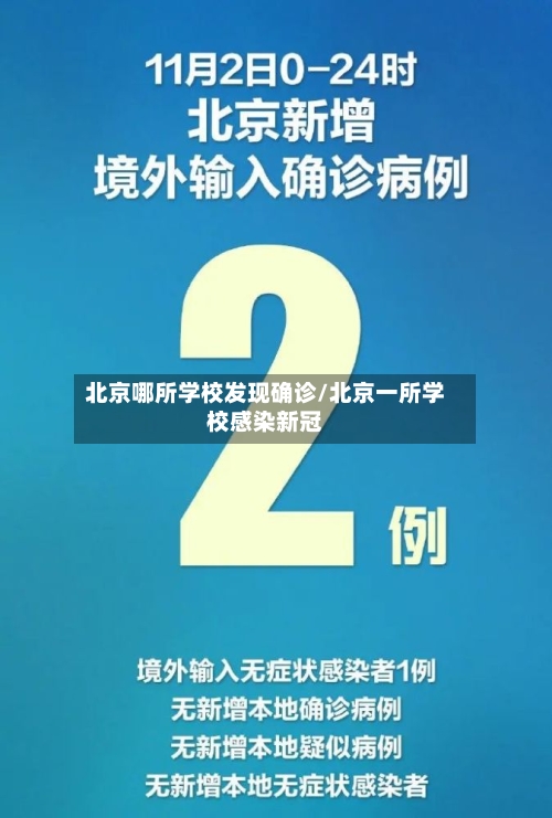 北京哪所学校发现确诊/北京一所学校感染新冠