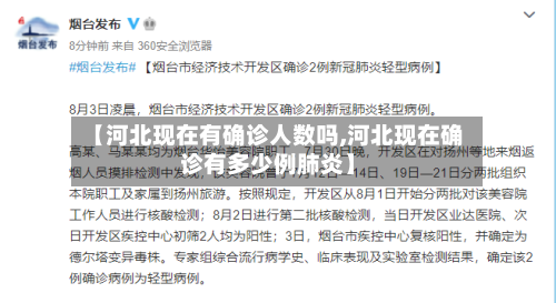 【河北现在有确诊人数吗,河北现在确诊有多少例肺炎】