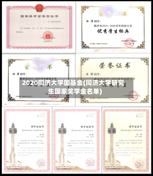 2020同济大学国基金(同济大学研究生国家奖学金名单)