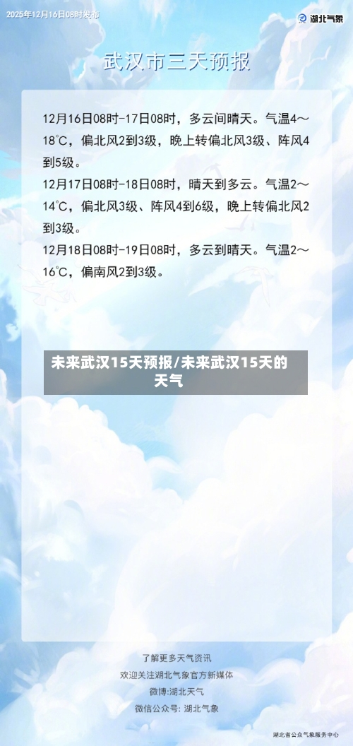 未来武汉15天预报/未来武汉15天的天气