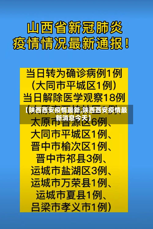 【陕西西安疫情最新,陕西西安疫情最新消息今天】