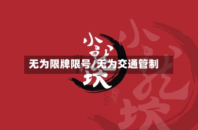 无为限牌限号/无为交通管制