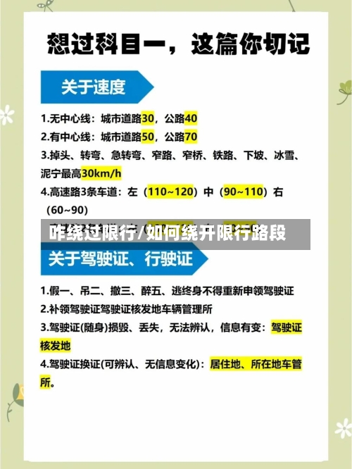 咋绕过限行/如何绕开限行路段