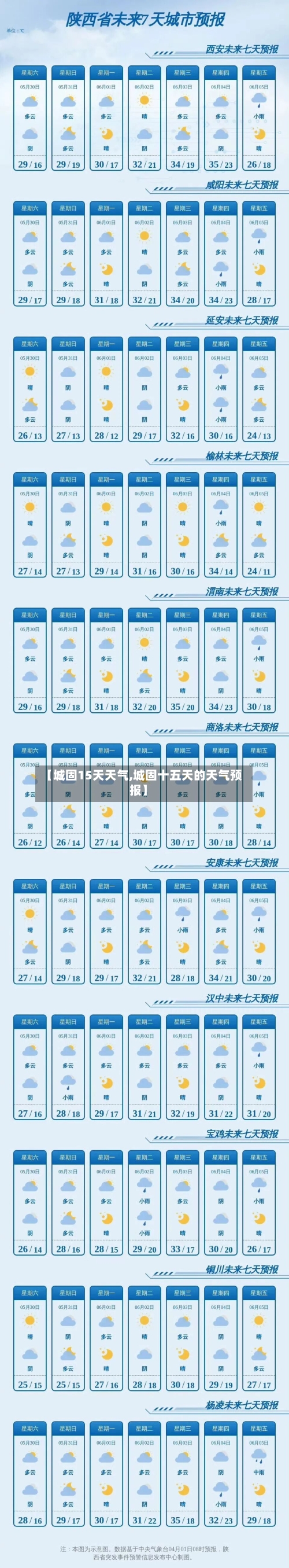 【城固15天天气,城固十五天的天气预报】