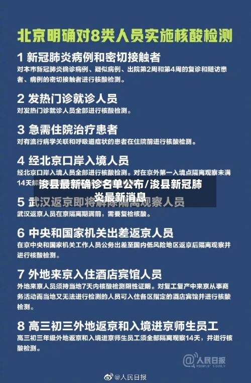 浚县最新确诊名单公布/浚县新冠肺炎最新消息