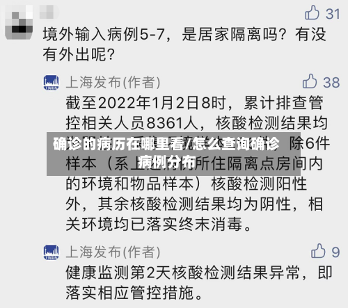 确诊的病历在哪里看/怎么查询确诊病例分布