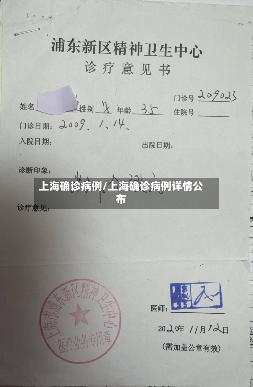 上海确诊病例/上海确诊病例详情公布