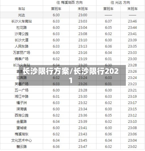 长沙限行方案/长沙限行2021