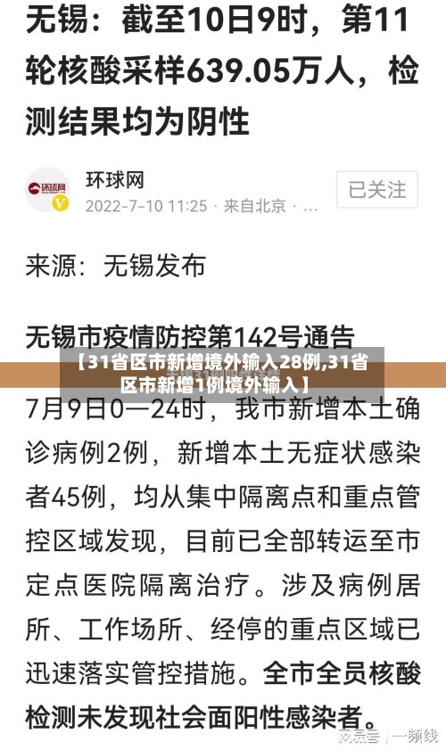 【31省区市新增境外输入28例,31省区市新增1例境外输入】