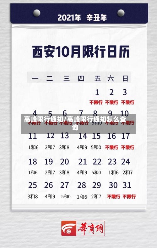 高峰限行通知/高峰限行通知怎么查询