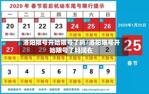 洛阳限号开始限号了吗/洛阳限号开始限号了吗现在