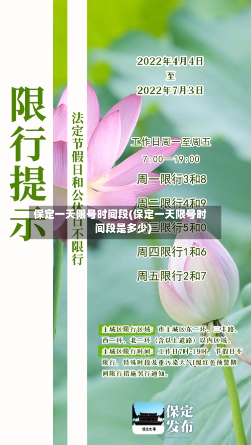 保定一天限号时间段(保定一天限号时间段是多少)