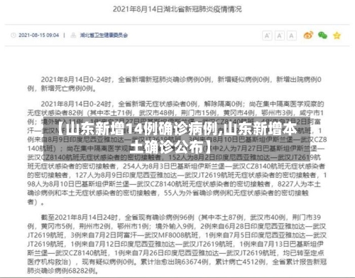 【山东新增14例确诊病例,山东新增本土确诊公布】