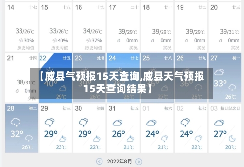 【威县气预报15天查询,威县天气预报15天查询结果】