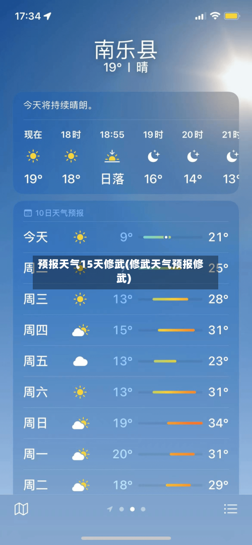 预报天气15天修武(修武天气预报修武)