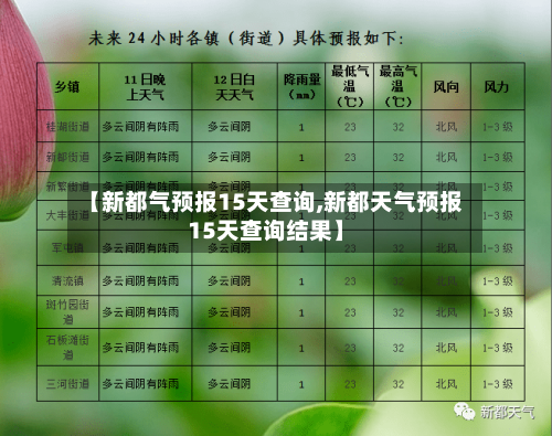 【新都气预报15天查询,新都天气预报15天查询结果】