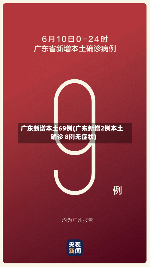 广东新增本土69例(广东新增2例本土确诊 8例无症状)
