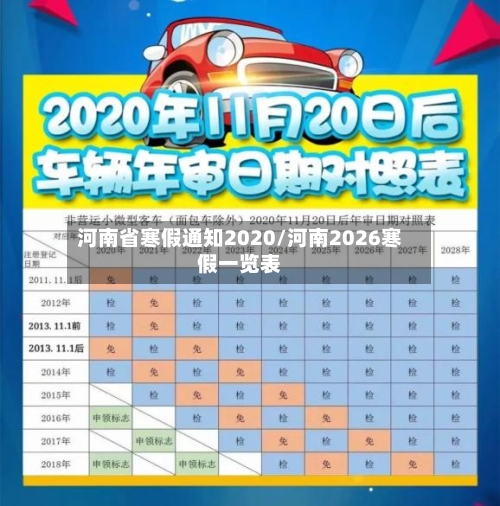 河南省寒假通知2020/河南2026寒假一览表