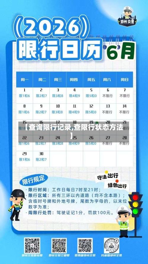 【查询限行记录,查限行状态方法】