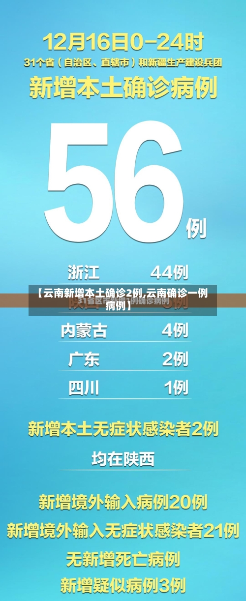 【云南新增本土确诊2例,云南确诊一例病例】