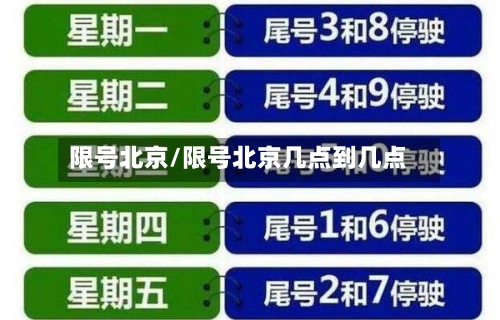 限号北京/限号北京几点到几点