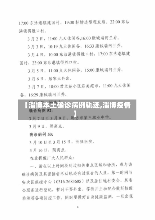 【淄博本土确诊病例轨迹,淄博疫情】