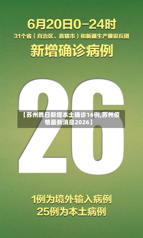【苏州昨日新增本土确诊16例,苏州疫情最新消息2026】