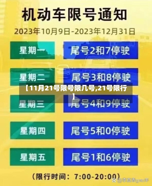 【11月21号限号限几号,21号限行】