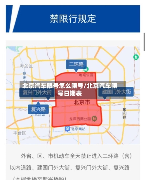 北京汽车限号怎么限号/北京汽车限号日期表