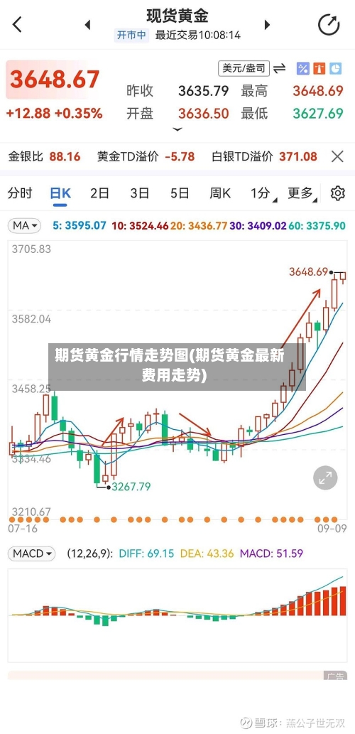 期货黄金行情走势图(期货黄金最新费用走势)