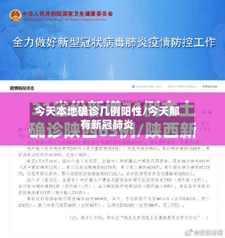 今天本地确诊几例阳性/今天那有新冠肺炎