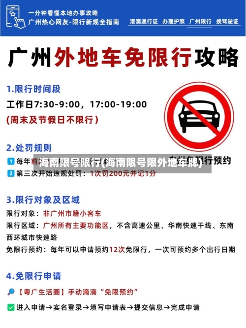 海南限号限行(海南限号限外地车牌)