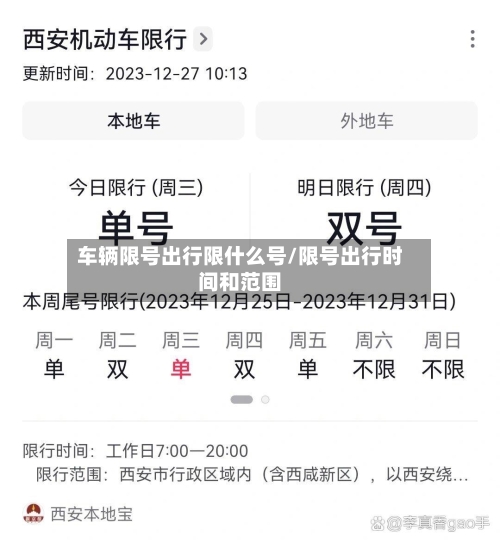 车辆限号出行限什么号/限号出行时间和范围
