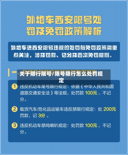 关于限行限号/限号限行怎么处罚规定