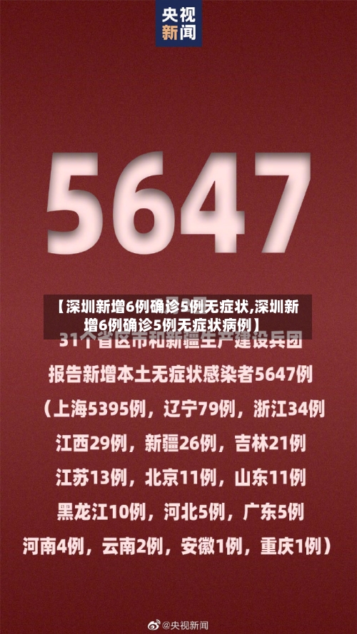 【深圳新增6例确诊5例无症状,深圳新增6例确诊5例无症状病例】