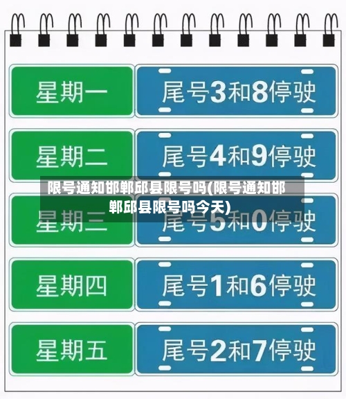 限号通知邯郸邱县限号吗(限号通知邯郸邱县限号吗今天)