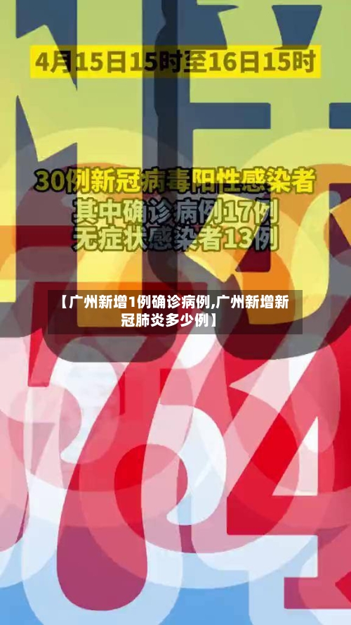 【广州新增1例确诊病例,广州新增新冠肺炎多少例】