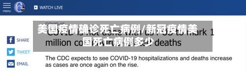美国疫情确诊死亡病例/新冠疫情美国死亡病例多少