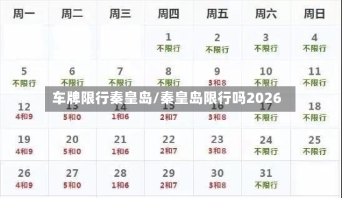 车牌限行秦皇岛/秦皇岛限行吗2026