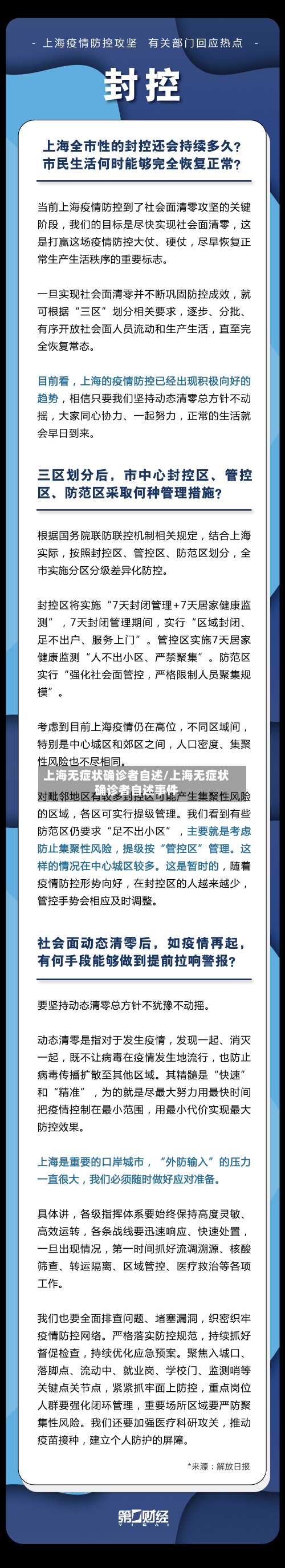 上海无症状确诊者自述/上海无症状确诊者自述事件