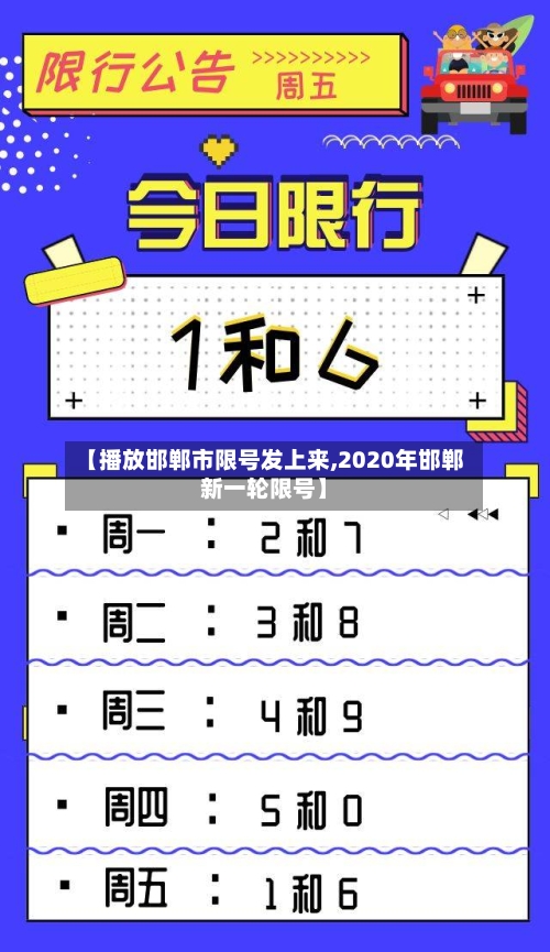 【播放邯郸市限号发上来,2020年邯郸新一轮限号】