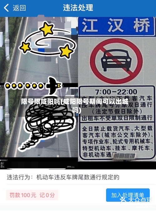 限号限咸阳吗(咸阳限号期间可以出城吗)